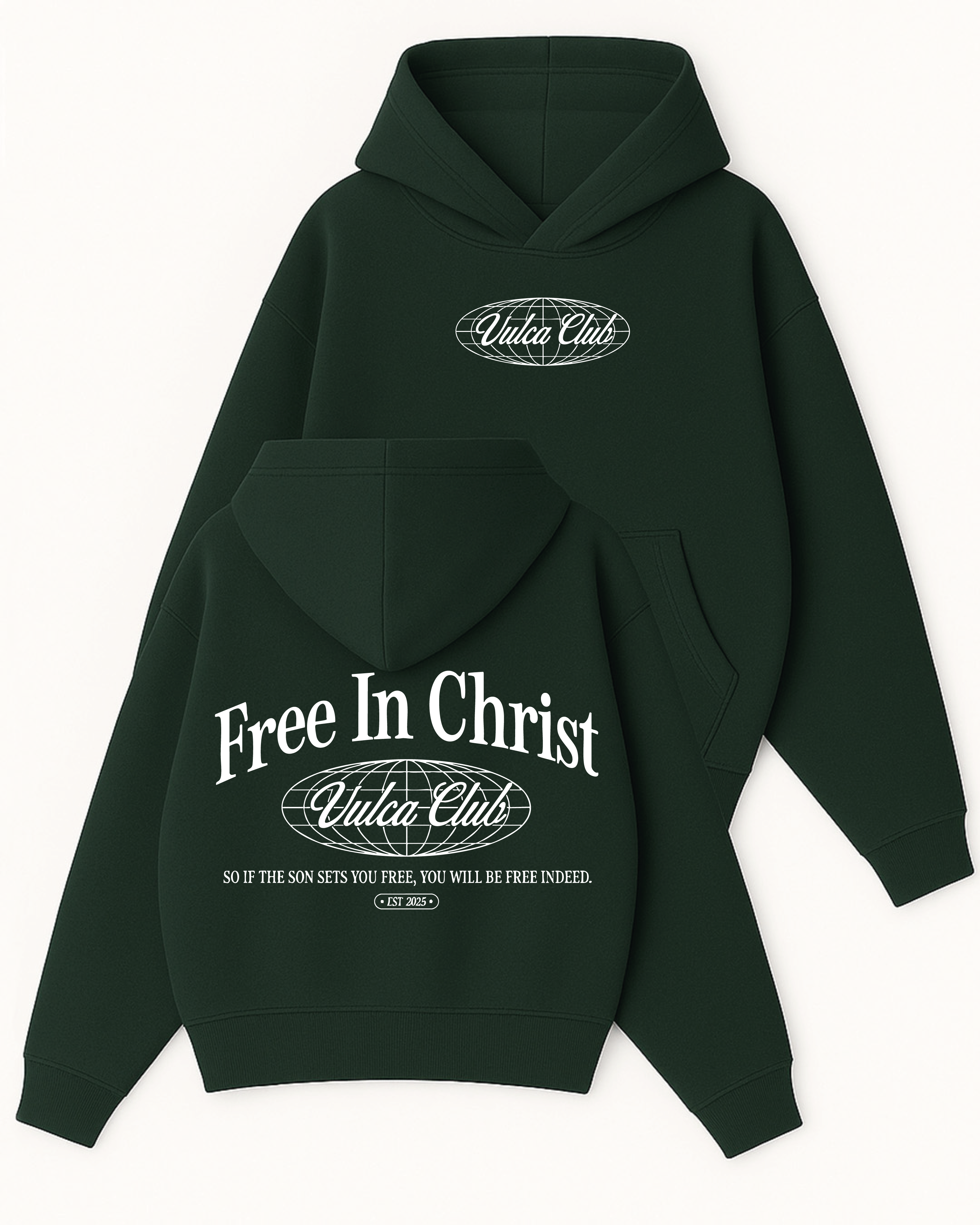 Vulca Club - Boxy Fit Kapüşonlu Sweatshirt