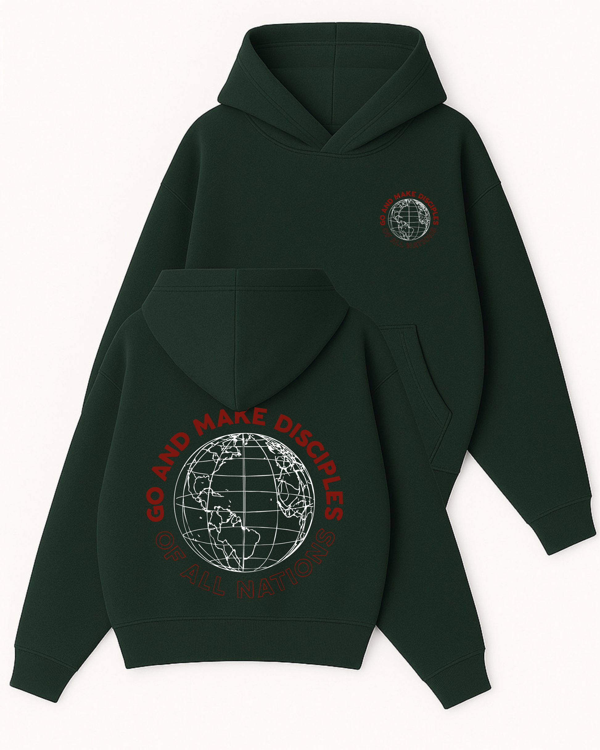 Make Dıscıples - Boxy Fit Kapüşonlu Sweatshirt