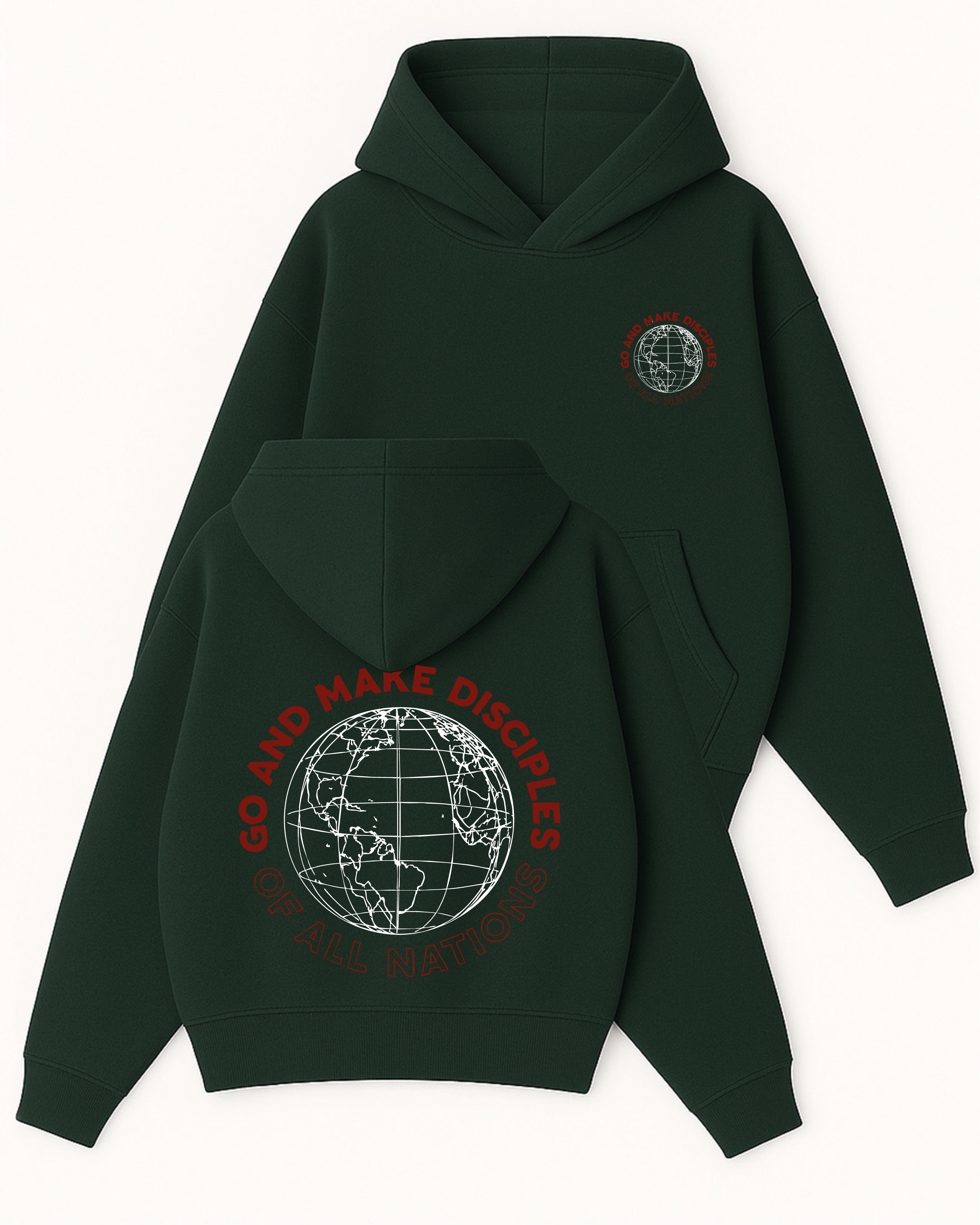 Make Dıscıples - Boxy Fit Kapüşonlu Sweatshirt