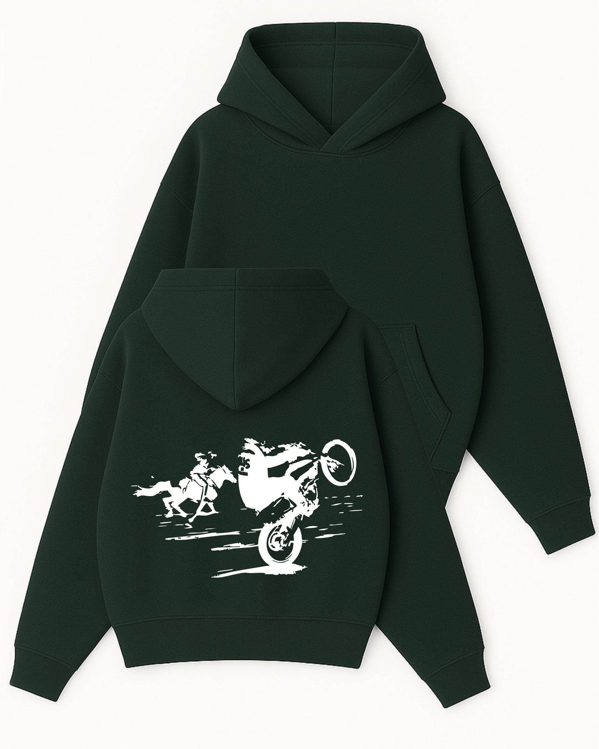 Run Wild - Boxy Fit Kapüşonlu Sweatshirt