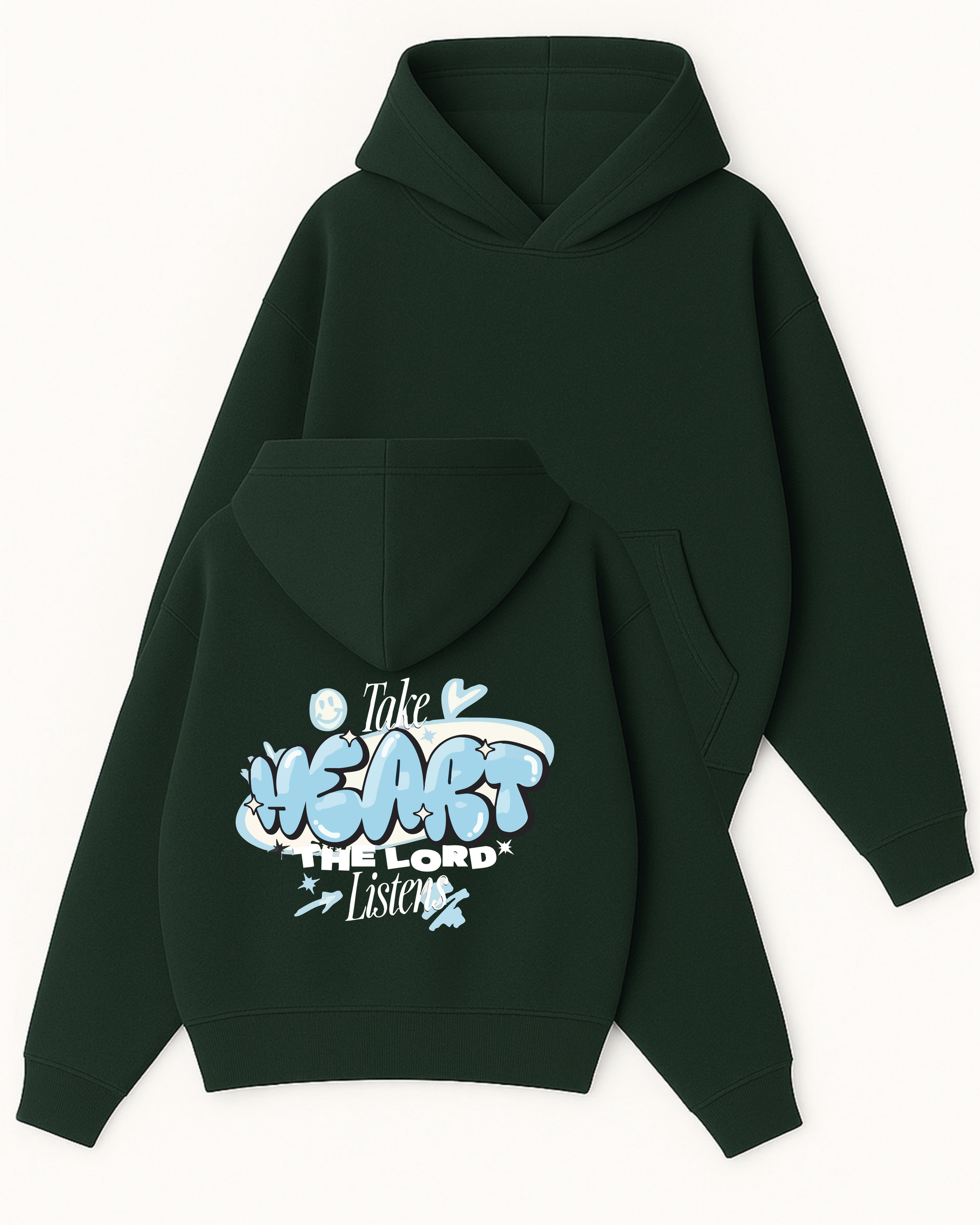 Take Heart - Boxy Fit Kapüşonlu Sweatshirt