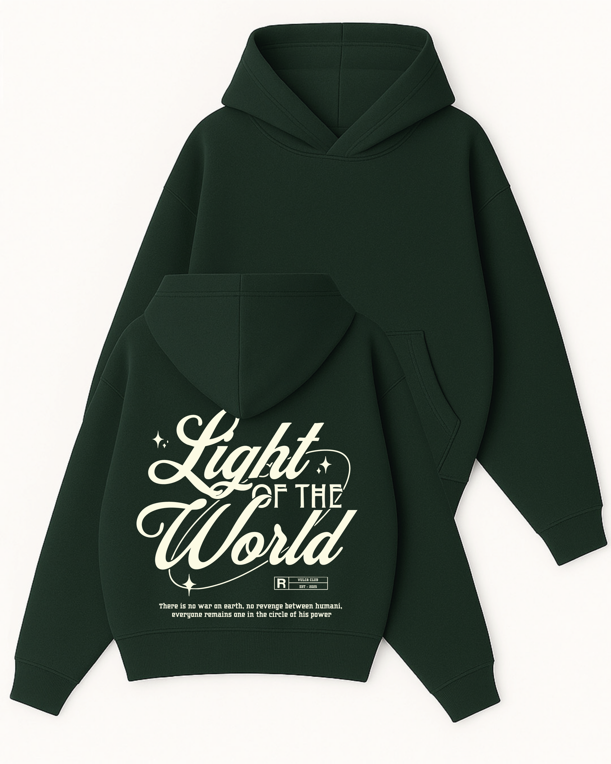 Light Of The World - Boxy Fit Kapüşonlu Sweatshirt